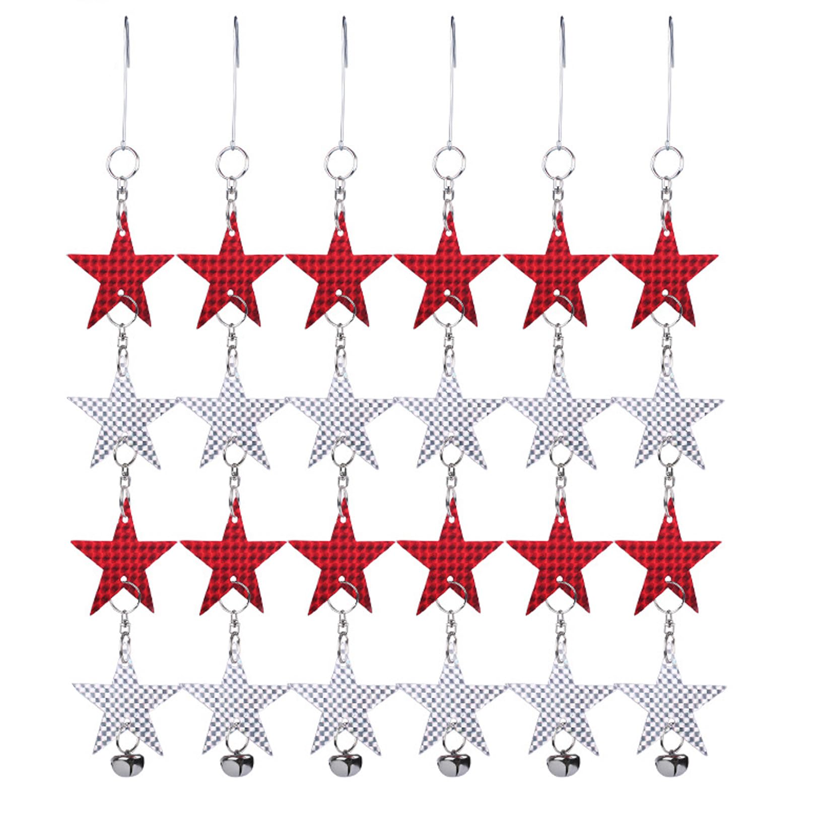 

sac taske Bird Repellent, Holographic Reflector, Bird Deterrent, Bird Scare, Pest Control, Bird Scare (Star-Shaped, Set of 6)