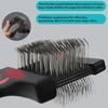 Double Sided Pet Brush Dog Cat Hair Fur Bristle Grooming Shedding Cleaning Massage Comb Styling Tool Dog Brush comb Pet Supplies