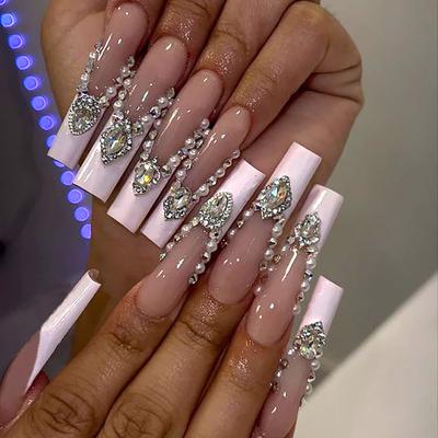 European and American Nail Patches Wear Nail French Advanced Explosive Nail Pads Removable Fake Nails