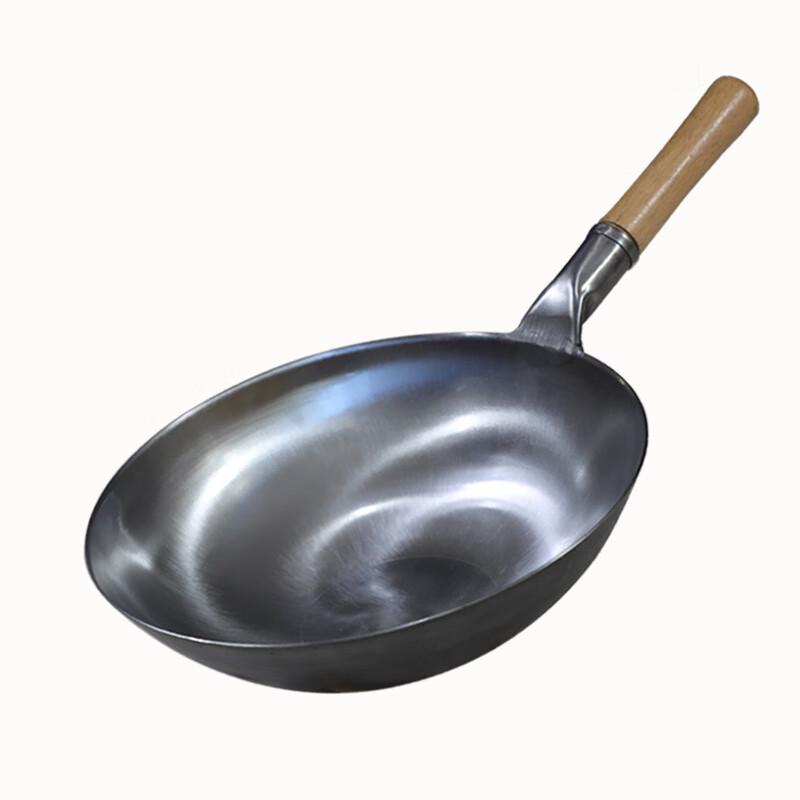 

San Jiaolong 32cm Traditional Wrought Iron Wok (2-Pack)