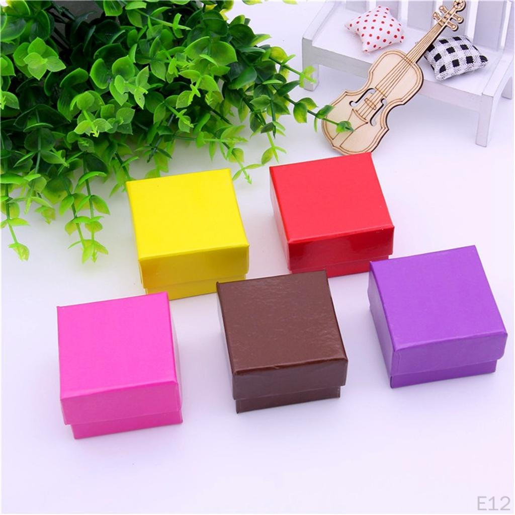 24 Piece Jewelry Boxes 5 Cardboard Box 5x5x3.