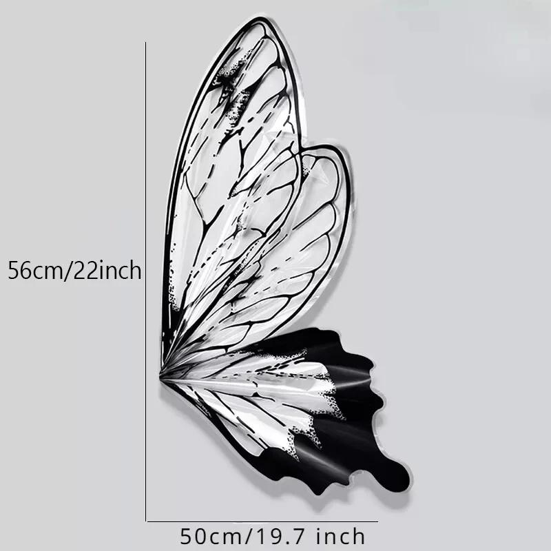 20Sets(40pcs) DIY Butterfly Bouquet Wrapping Paper Gift Packaging Wing Shaped Paper for Birthday Parties Wedding Decorations