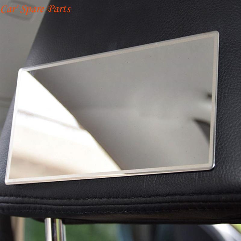 Y4UA Car Sun Visors Makeup Mirror Stainless Universal Adhesive Easy Installation for Car Visors Seatback Cosmetic Mirror