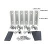 Aluminum Solar Panel End Clamps with Not Slip Grooves Roof Mount Solar Brackets for 30 to 35mm Frame Cabin Marine