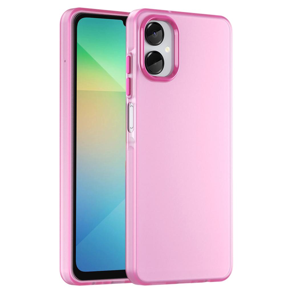 Für Samsung Galaxy A06 5G Hülle TPU+PC Handy-Rückseite Mattes Durchscheinendes Design