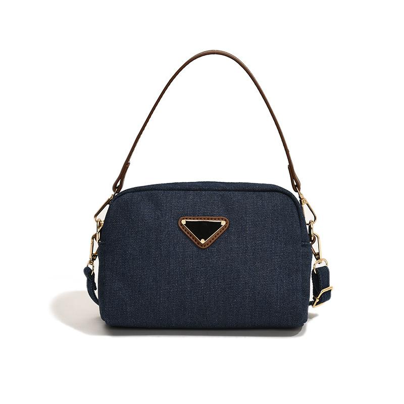 Niche Design Denim Portable Small Bag Women's 2025 Spring New High-grade Texture Shoulder Crossbody Small Square Bag