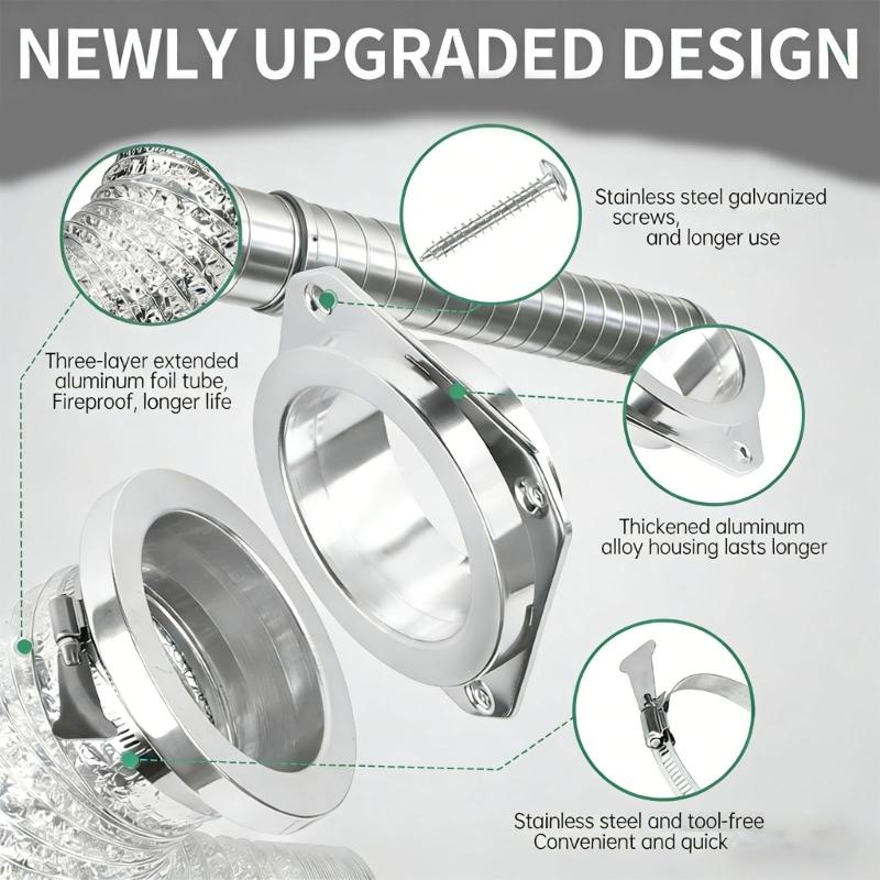 Easy Install Tool Dryer Vents Connection System For Simple setups And Leak Prevention