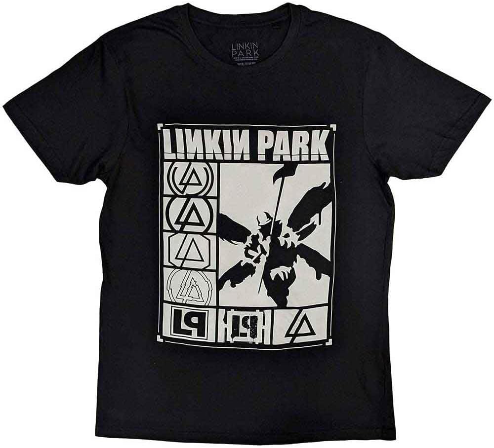 

Rock Off officially licensed products Men s Linkin Park Logos Rectangle T-Shirt Black 5XL різнокольоровий