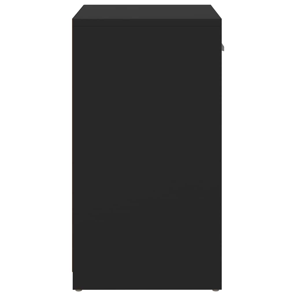 vidaXL Schuhbank Schwarz 94,5x31x57 cm Holzwerkstoff