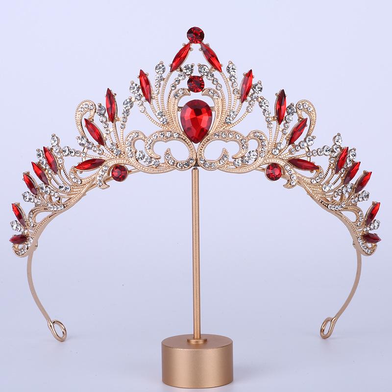 Bride Crown Headdress Birthday Wedding Hairband Jewelry Queen Wedding Alloy Hair Accessory Crown