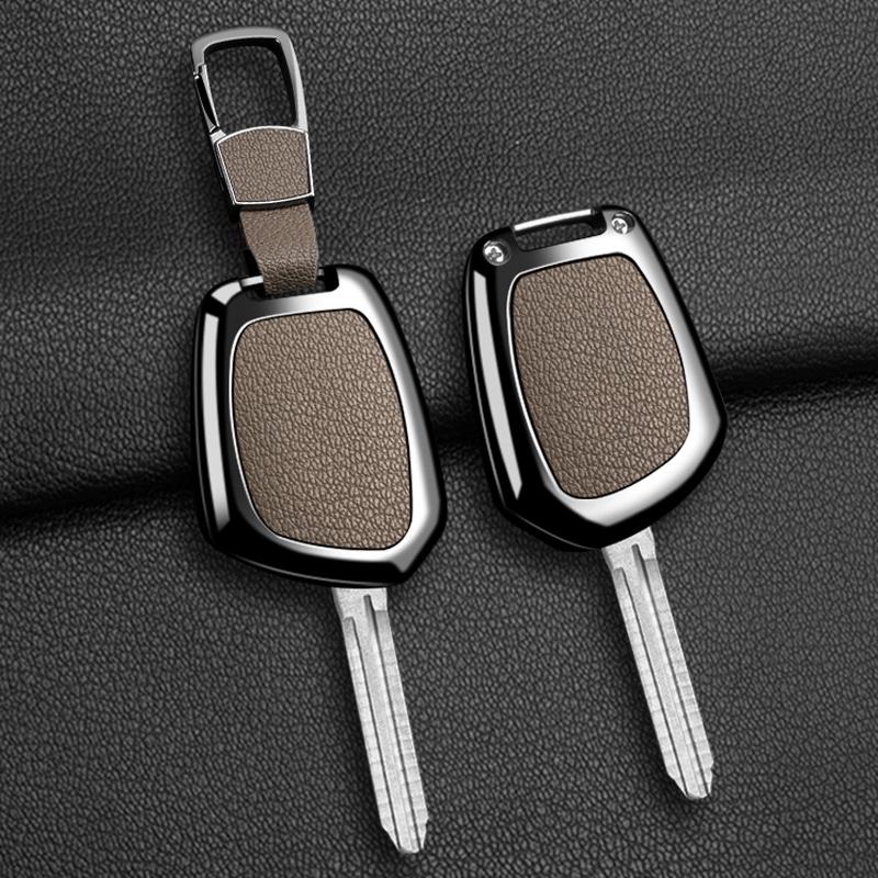 Zinc Alloy Car Key Cover Case For Renault Twingo Clio Kangoo Master No Chip Key Protection Shell Fob Keychain Accessories