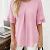 Summer Loose Fit Slimming Ruffle Blouse Women