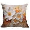 New Flower Pillowcase Imitating Three-dimensional Oil Painting Style Creative Floral Home Living Room Sofa Cushion Pillowcase