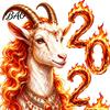 Lively New Year Party Decor Chinese Window Sticker, 2027 Goat Static Clings, Festive Glass Surface Adornment Reusable Lunar Xmas for Home Shop