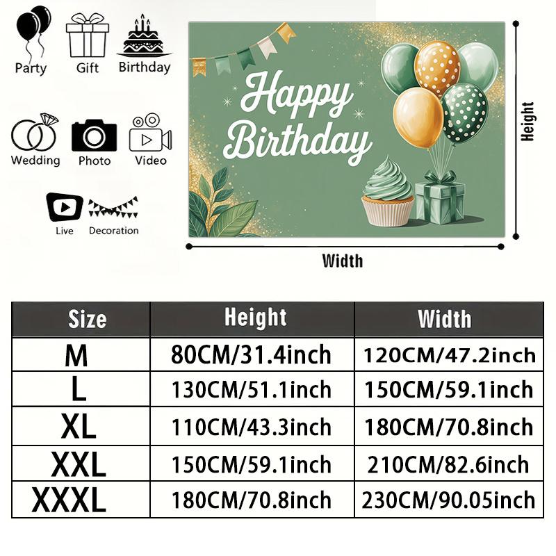 Party Backdrop Green Photo Booth Background Front Door Decor