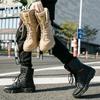 New High Top Large Size Boots Outdoor Sports and Leisure Shoes Men's Boot Combat Mens Work Safety Shoes Motocycle Boots 39-47