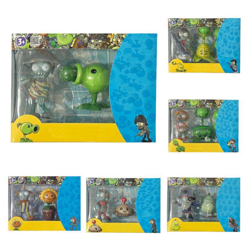 Plants Vs Zombies Toys Figures Peashooter Party Favors Game Sets Gift Box Fun Interactive Game For Kids Teens And Adults