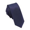 2025 Men's Solid Color Twill Jacquard Tie - Fashionable, Handmade Narrow Design