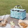 30L Thermal Insulated Bag Keep Fresh Folding Insulated Cooler Cooler Bag Lunch Box Basket Food Carrier for Camping Picnic Travel