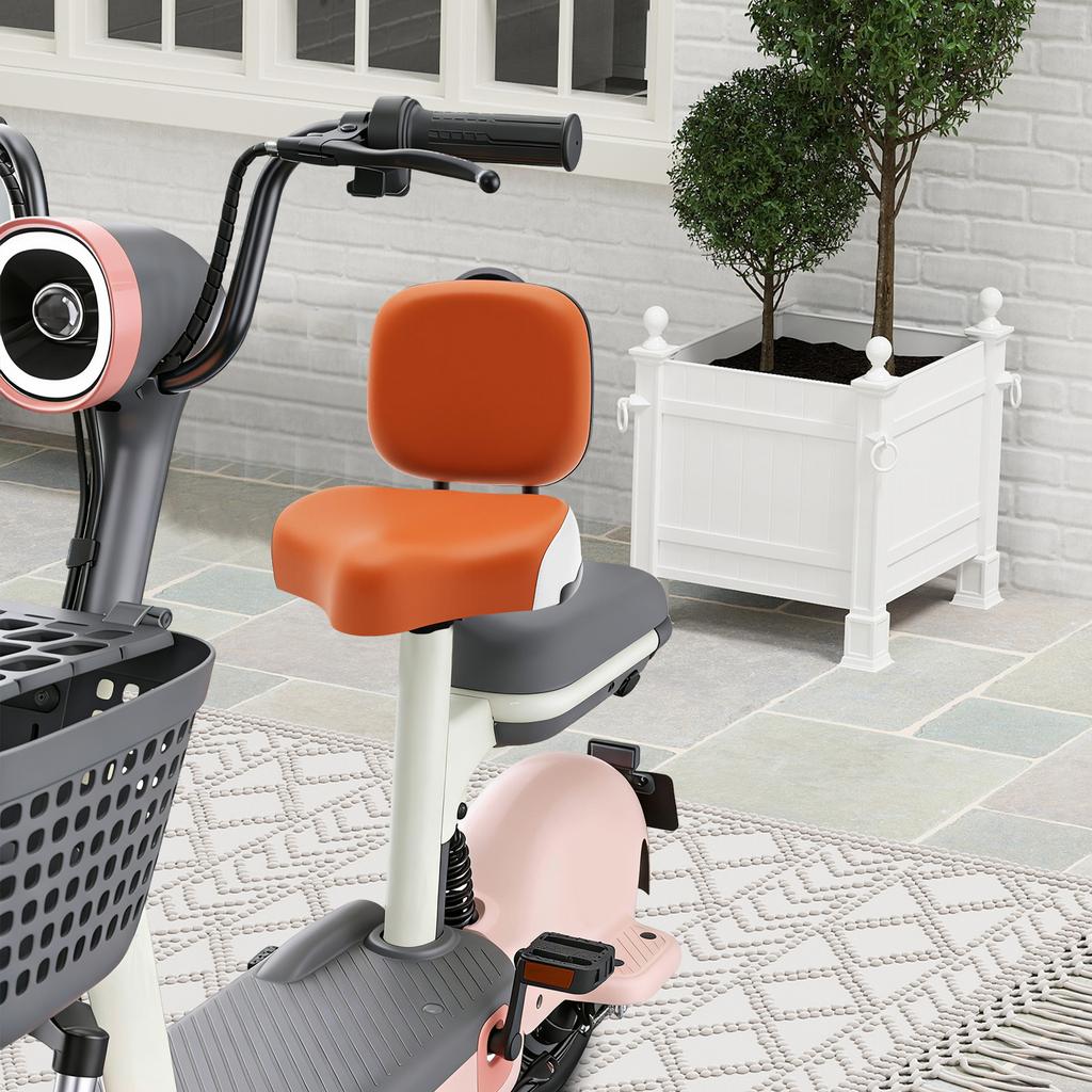 Premium Breiter Dreirad-Sitz für Erwachsene mit gepolsterter Rückenlehne, Stützendes Ergonomisches Sattelkissen für Lange Fahrten, Einfacher Austausch