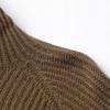 SNOWFLYING Women's 100% Merino Wool Half-Zip Hooded Ribbed Sweater