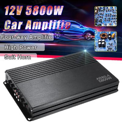 5800W High Power Four-way Amplifie Car Amplifie HiFi Audio Stereo Subwoofer 32x24x4.5CM