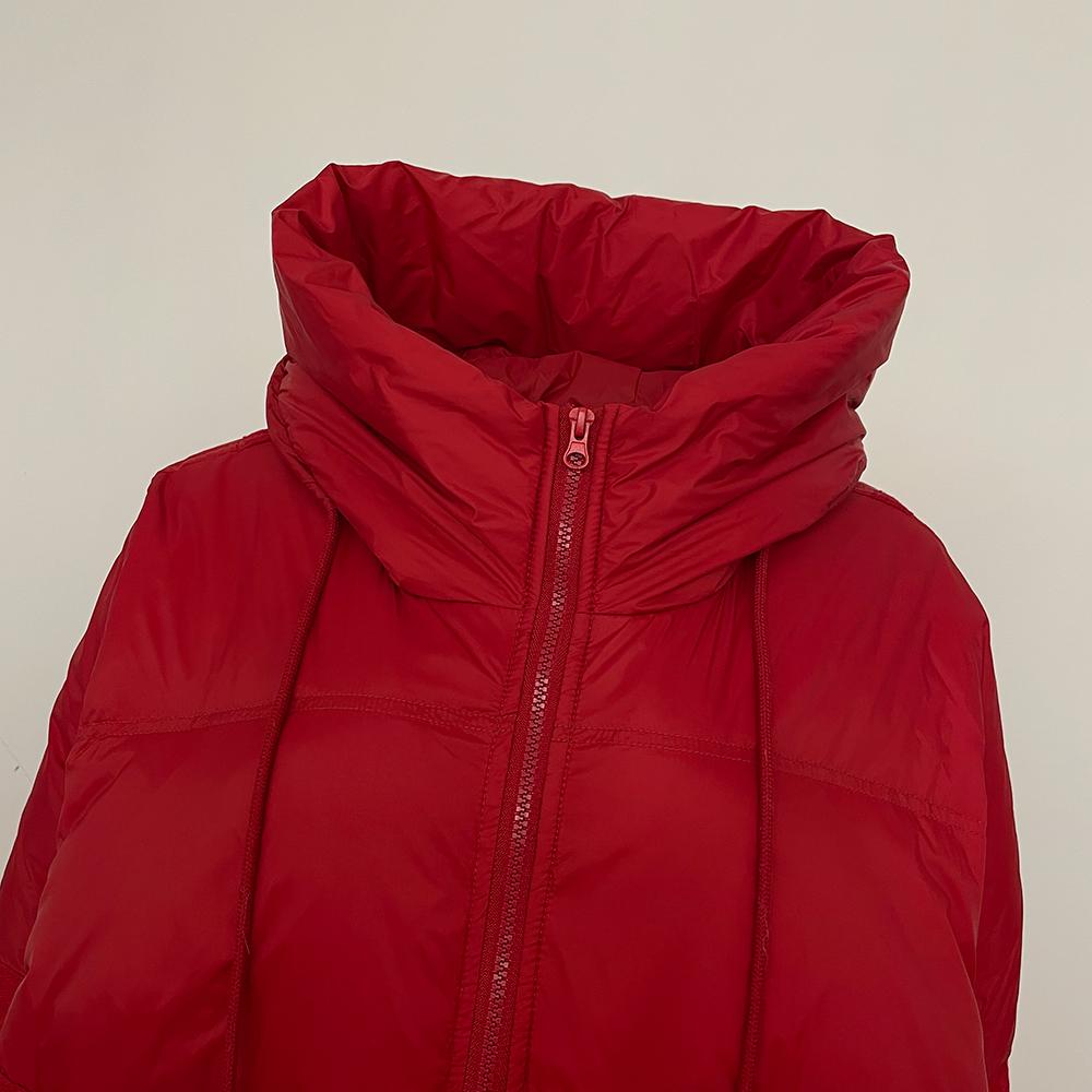 OFTBUY 2024 Winter Weiße Entendaunenmäntel Klassische Dicke X-Lange Warme Jacke Elegante Große Lose Daunenjacke Mit Kapuze