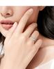 1 Carat D Color Moissanite & 925 Sterling Silver Women's Engagement Ring