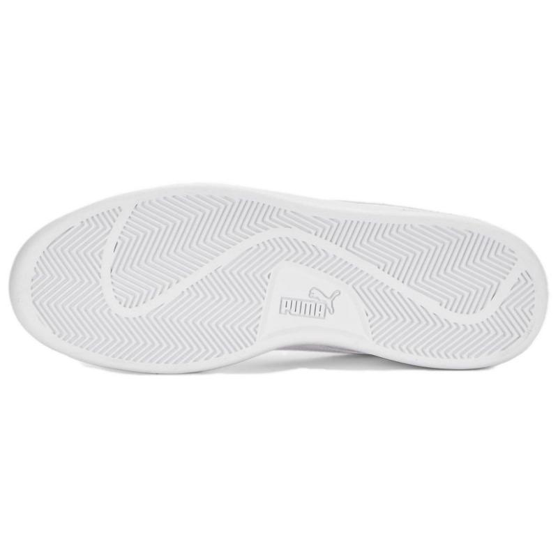 PUMA Smash 3.0 Unisex Leather Low Top Skate Shoes White 390987-01