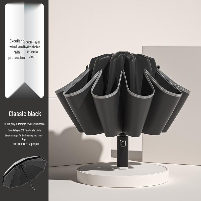 Nanqiao 10-Rib Automatic Reverse Folding Umbrella