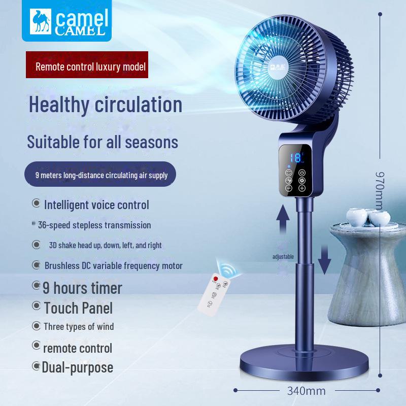 

Электрический ароматерапевтический вентилятор Camel с 36 скоростями, голосовым управлением и турбинной конвекцией