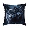 Short Plush Material Pillowcasethe Wolf King In Winter Pillowcase Print Throw Cushion Pillow Cover Printing Cushion Pillow Case