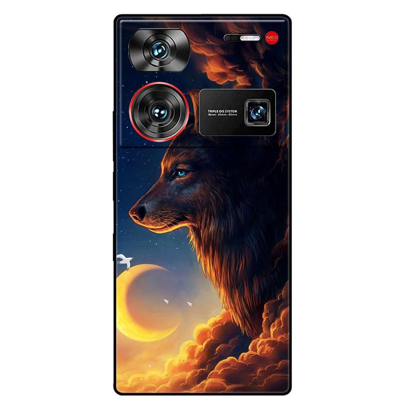 For ZTE Nubia Z60 Ultra 5G Case Silicon Fashion Space Wolf TPU Painted Coque Funda for Nubia Z60Ultra 5G NX721J Cover Protective