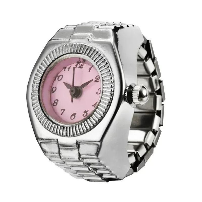 2026 Neue Retro Modische Punk Uhr Ring Vielseitiger Nischen Paar Finger Uhr Mini Uhr Niedliche und Kreative Elektronische Uhr