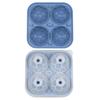4Grids Silicone Ice Grid Football Ice Cube Mold with Cover Ice Cube Maker for Whiskey Cocktails Kitchen Bar Tool Accessory