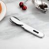 3-in-1 camping tableware stainless steel retro fruit knife and fork meal spoon travel picnic portable