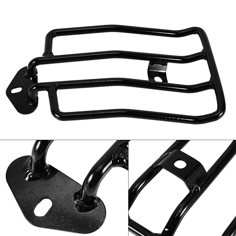 St Rr Luggage Rack Carrier For XL883/1200 X48 2004-16 Black Rr Top Case Carrier Luggage Rack St Rr Rack