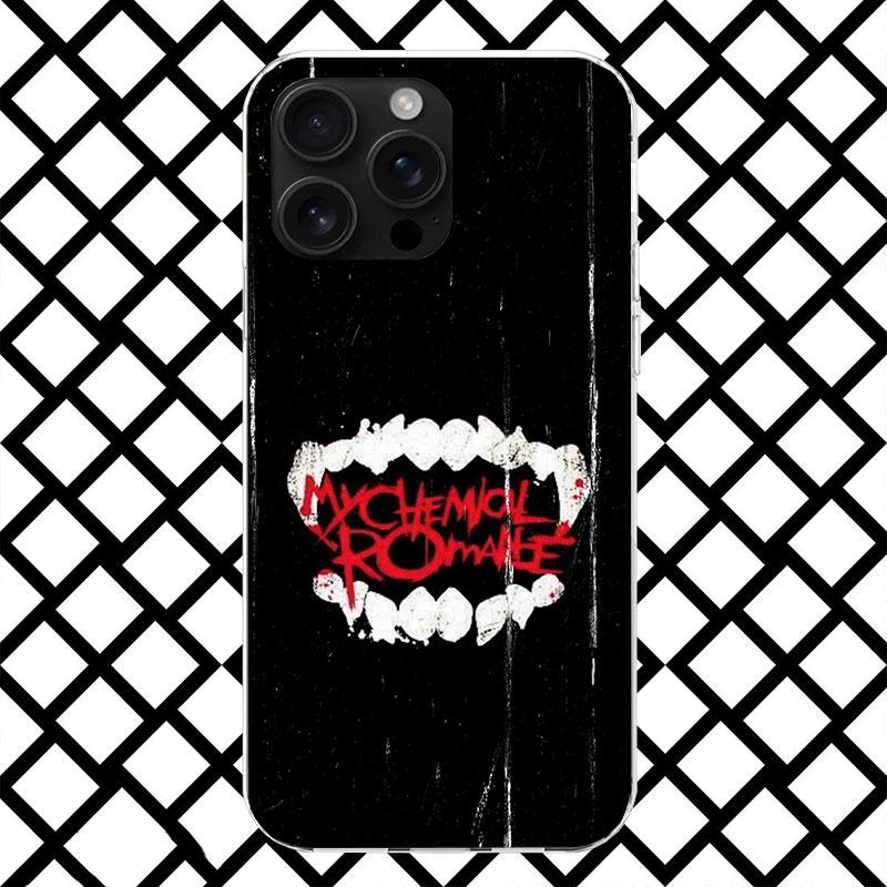 

My Chemical Romance MCR Phone Case for iPhone 17 Air 16 16E 15 14 Plus 13 Mini 12 11 Pro Max 7 8 + SE 2020 Soft Cover Fundas 17 iPhone 13 Mini