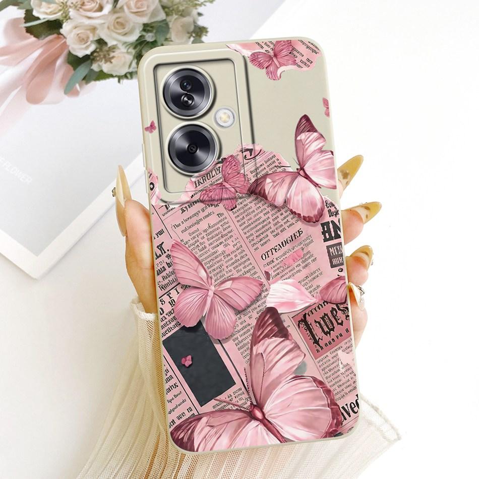 For OPPO A79 5G Cute Cat Flower Cartoon Phone Case For Oppo A79 CPH2553 CPH2557 Shockproof Soft Silicone Covers Bumper