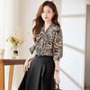 Women's Floral Chiffon Long Sleeve Blouse