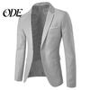 2Pcs/Set Plus Size Men Solid Color Long Sleeve Lapel Slim Button Business Suit