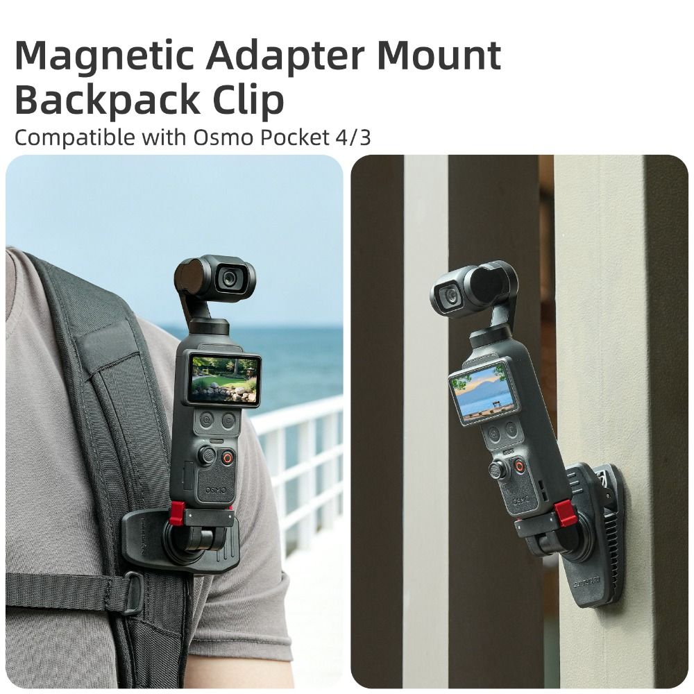 Drehbare Rucksack-Clip-Klemme Wandhalterung für DJI Osmo Pocket 4/3 Gimbal Kamera Zubehör
