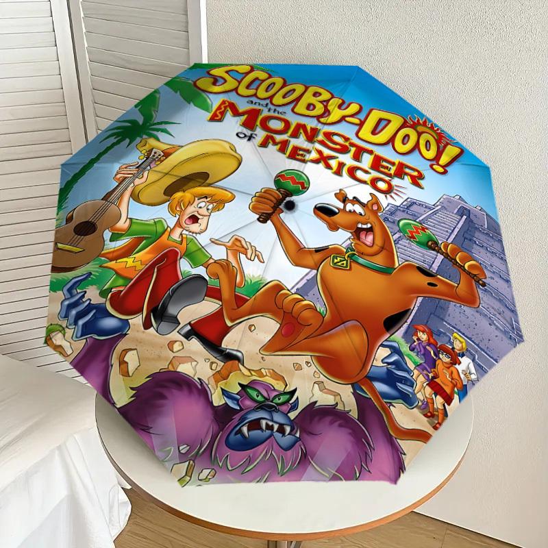 1PC Scooby-Doo Mexico Umbrella-8-Rib Reinforced, Automatic Open, Lightweight & Durable, Cute Fashion Accessory for Outdoor, D2639
