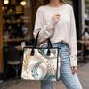 Elegant Floral Pattern Tote Bag Fashion Casual Handbag for Daily Use Shopping Travel
