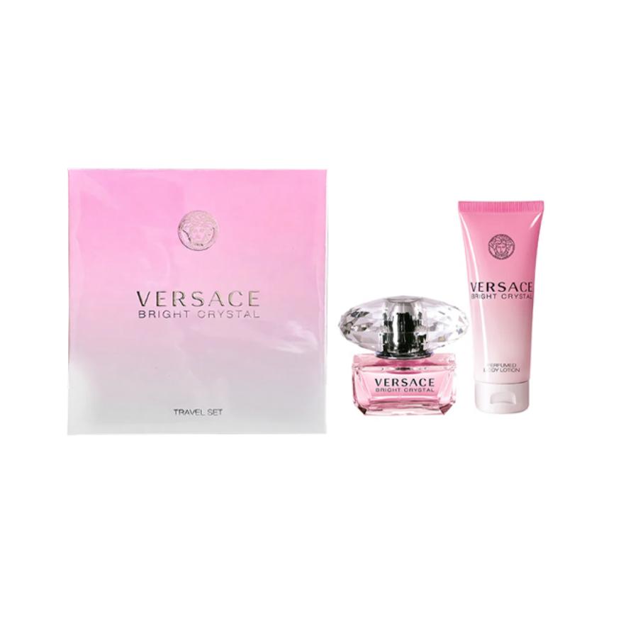 VERSACE Pink Diamond Women s Body Lotion Perfume Set Eau De Parfum EDP Peony Musk Floral Fruity 50ml+100ml 50ml Perfume+100ml Body Lotion