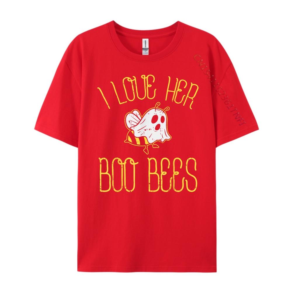 I Love Her Boo Bees Couples Tshirts Men His Men Blue And White Graphic T Shirts Graphic T Shirts Tops  Tees Classic S