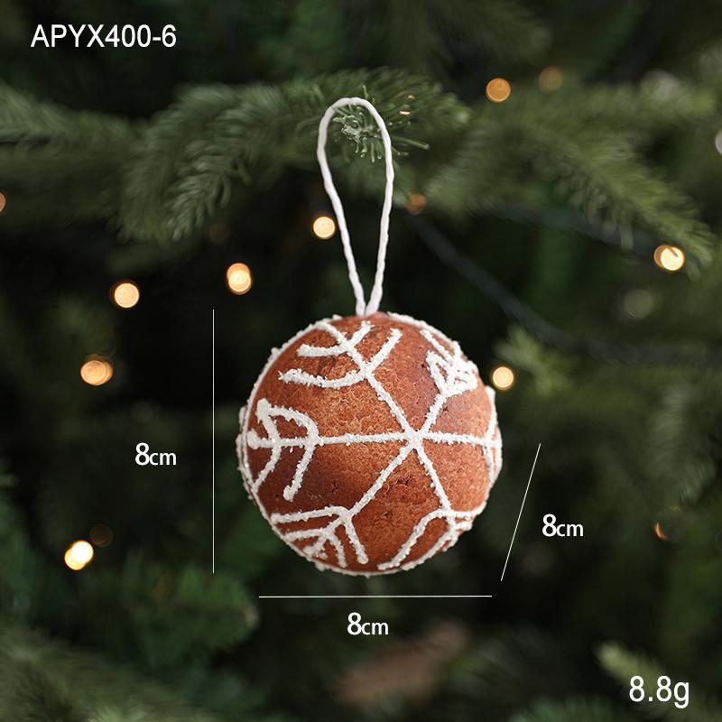 Nordic Christmas Gingerbread Man & Snow House Ornaments Set: Star, Pendant, Figurine for Tree Décor