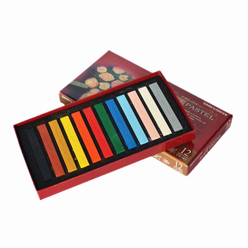 Taiwan Male Lion 12-Color Soft Pastel Sticks for Painting 12-Color Soft Pastel Sticks