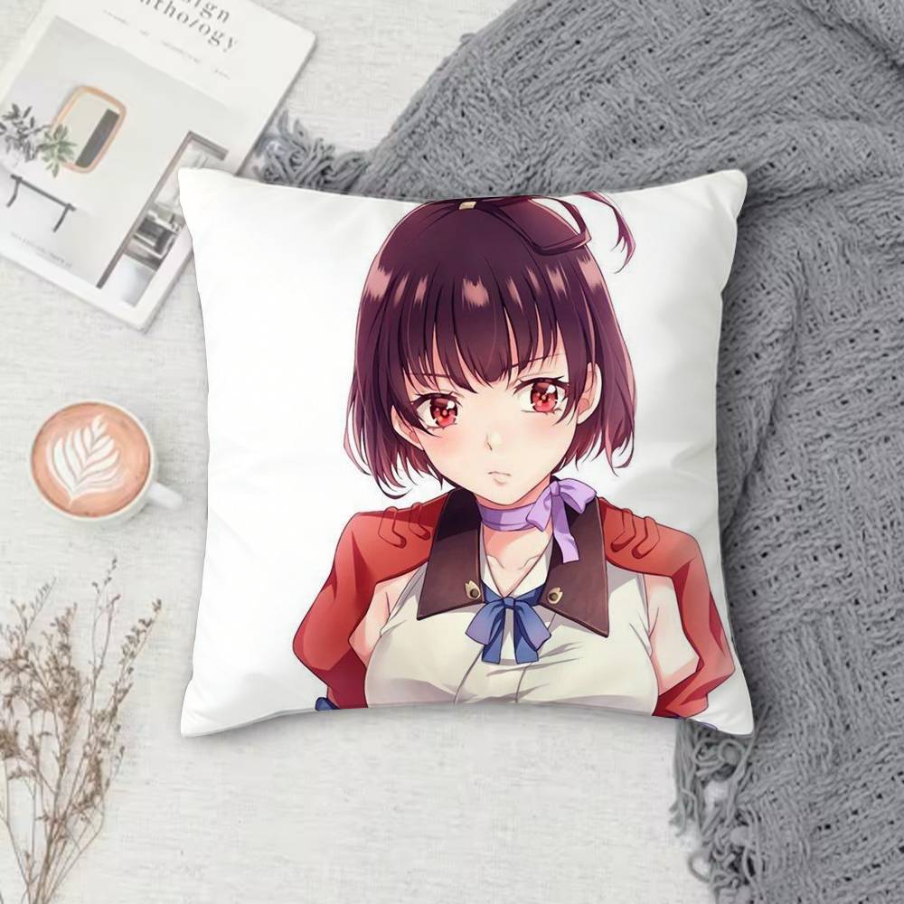 K-Kabaneri Of The Iron Fortress Double-Sided Printed Square Decorative Cushion Cover For Sofa Living Room Home Decor