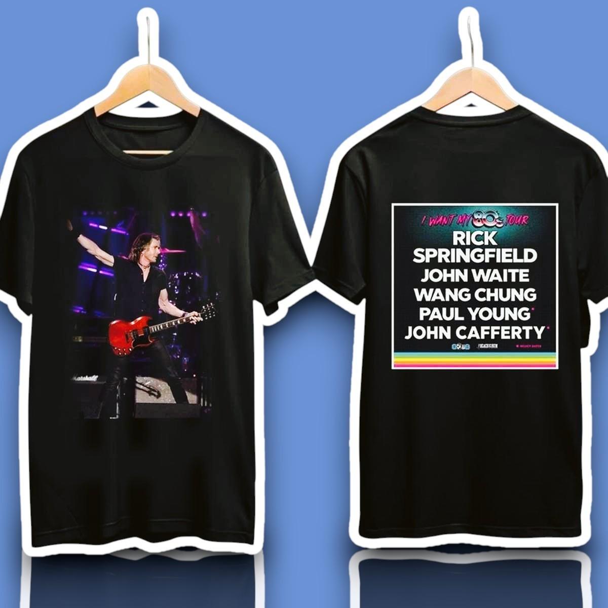 Rick Springfield I Want My ’80s Tour with John Waite and Wang Chung 2026 Shirt XL